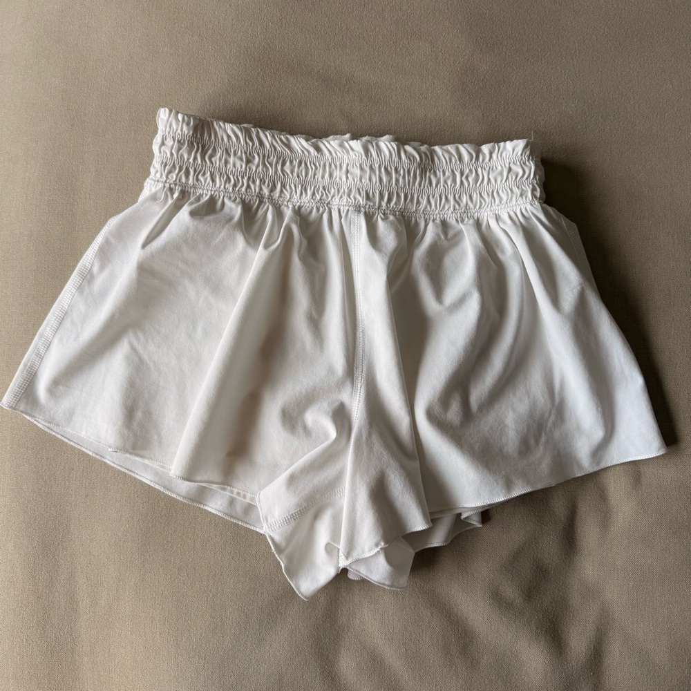 Aritzia White Athletic Shorts